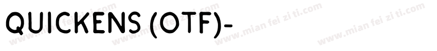 QUICKENS (OTF)字体转换